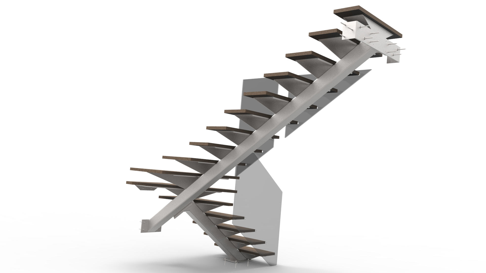 Conception 3D et étude statique d'un escalier métallique