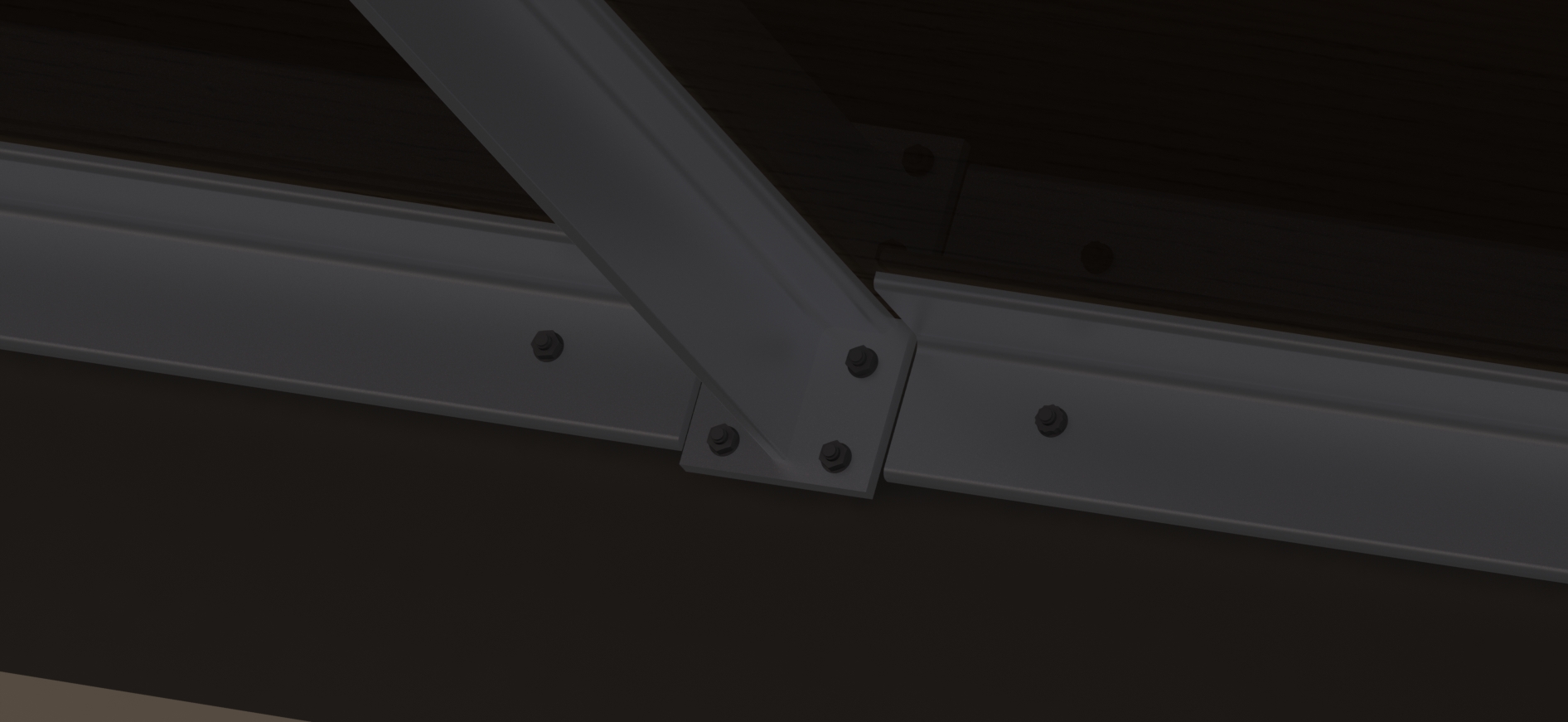 Conception technique 3D d'un faux-plancher en bois