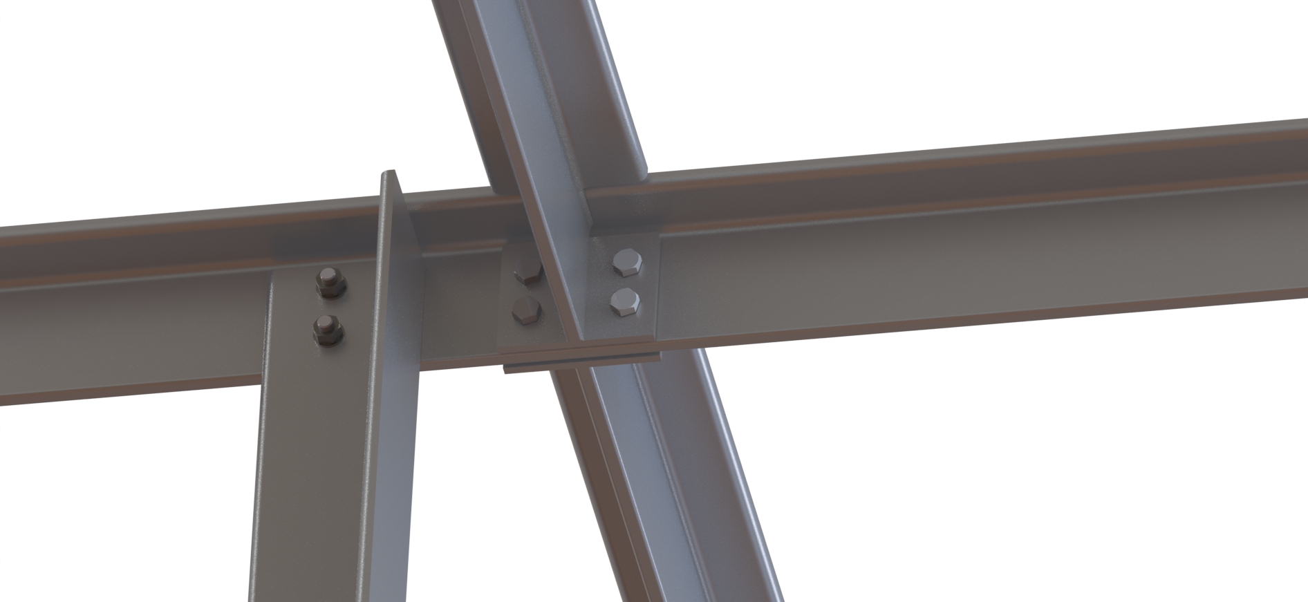 Dessin technique d'un faux-plancher en bois et métal