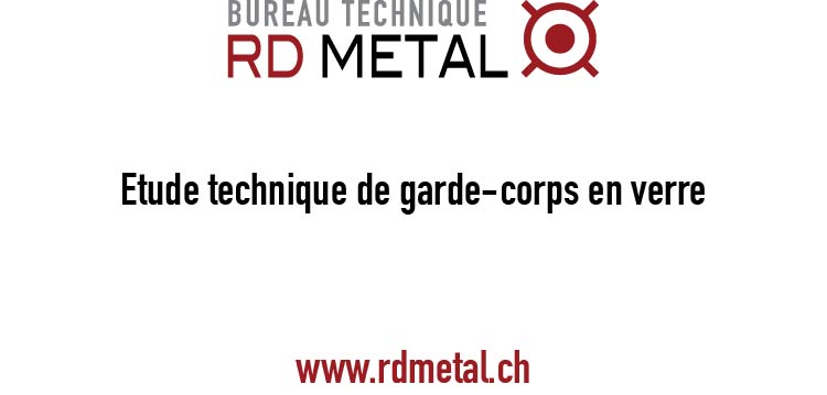 Etude technique de garde-corps en verre pour des terrasses et balcons