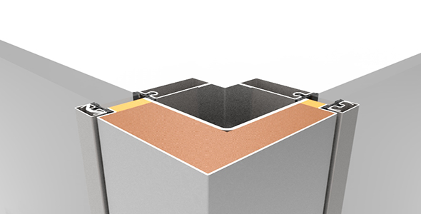 Façade poteaux-traverses Forster, pare-balle FB4 à Genève en Suisse