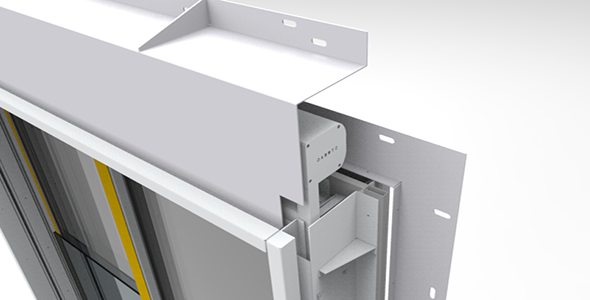 Fenêtre vitrée avec intégration store et moustiquaire à Genève.