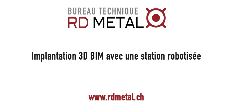Implantation de points 3D BIM avec une station robotisée Revit.