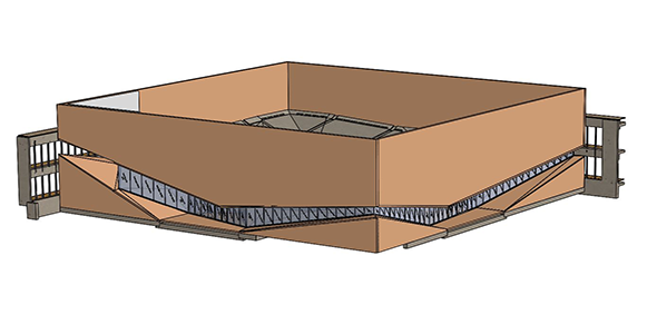 Façade poteau-traverse acier très design à Lausanne en Suisse