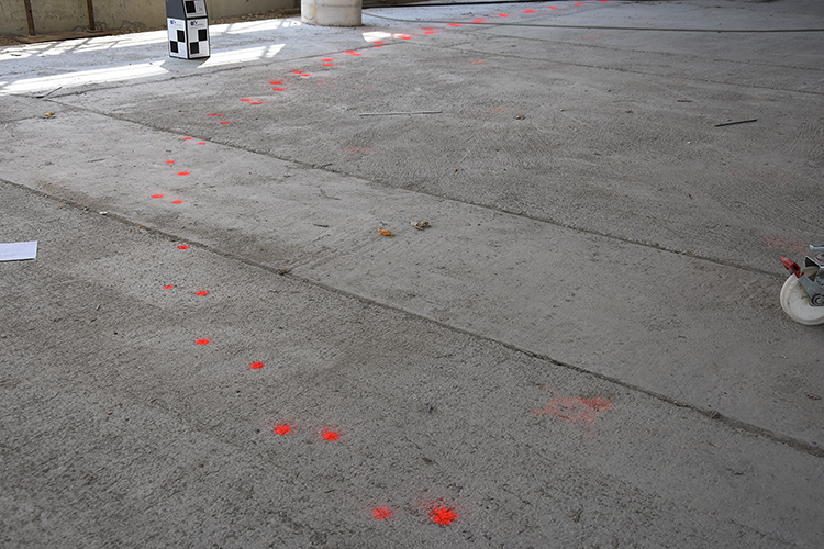 Rapidité du traçage 3D des points d'ancrages des pièces au chantier