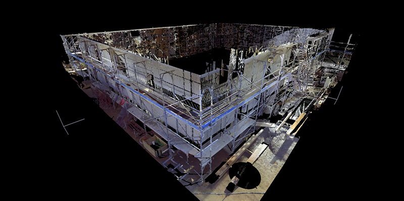 Utilisation du scannage 3D des façades pour documenter et donner des explications d'utilisation dans la construction métallique