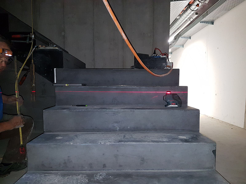 Service technique pour prise de mesure de barrières au Valais